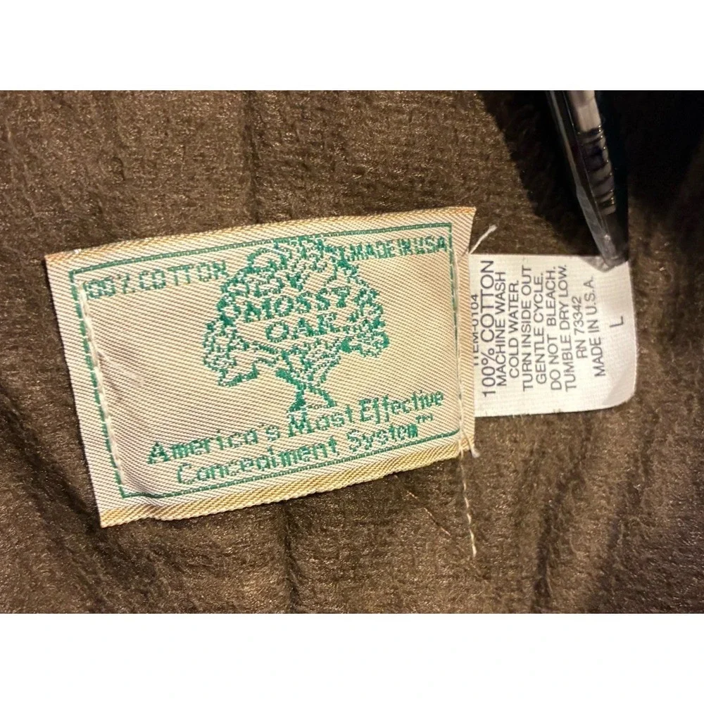Vintage 80s Mossy Oak Made In USA Realtree‎ Camo Overall Men Bib Size Large